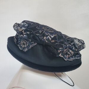 Vintage Austelle Black Wool Hat